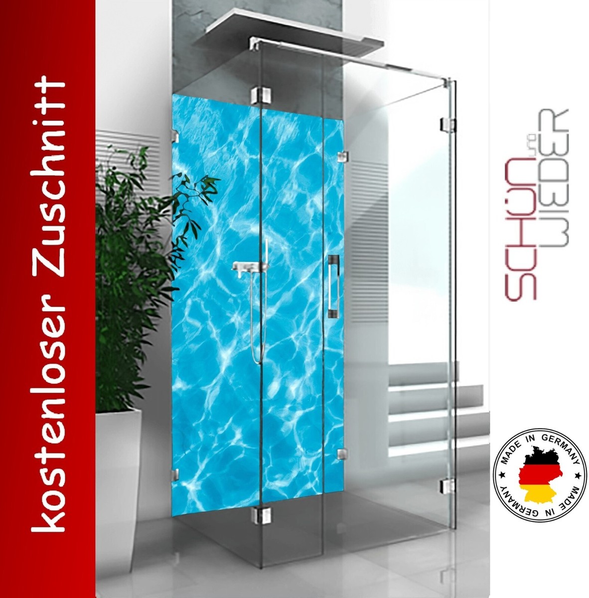 Duschrückwand Polystar Motif Rivière Suisse - 3mm - Sur Mesure