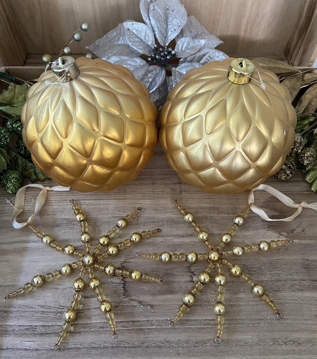 Beaded star christmas decoration deals