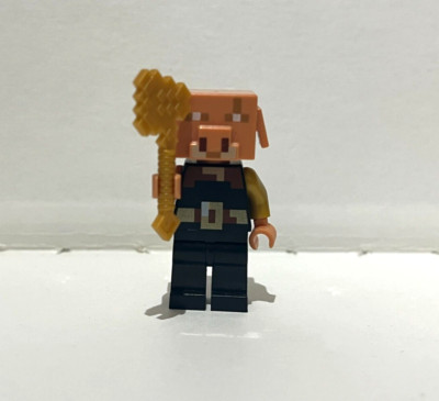 LEGO MINECRAFT PIGLIN BRUTE + GOLDAXT AUS SET 21185 (min118)