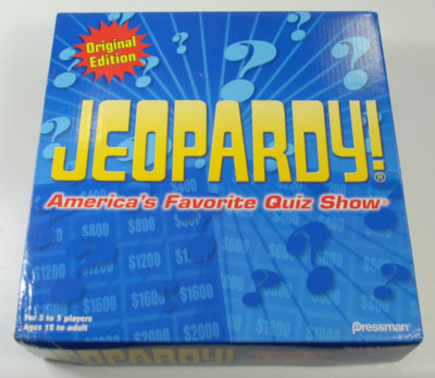 Jeopardy! Original Edition Pressman 2005 Trivia Quiz Game COMPLETE