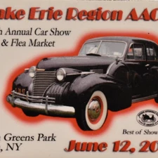 2016 Lake Erie Antique Car Show Meet AACA Elma Greens Park New York Plate