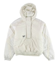 Reebok Womens Logo Puffer Jacket, White, Small