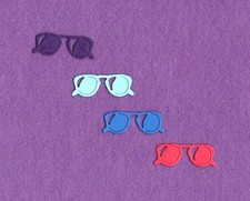 BEACH  2 SUNGLASSES die cuts scrapbook cards