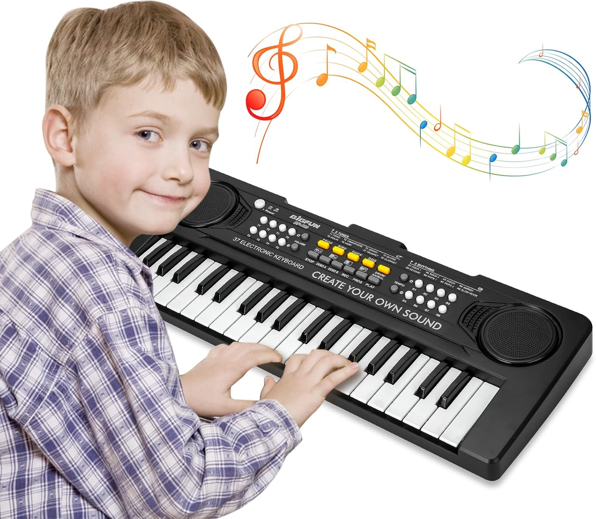 37-toetsen Mini Elektronisch Keyboard Piano Met Oplaadbare Batterij Voor Kinderen Draagbare Digitale Piano Voor Beginners