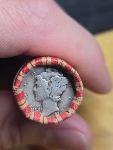 MERCURY DIME BU ENDER UNSEARCHED WRAPPED ROLL LINCOLN WHEAT CENT PENNIES