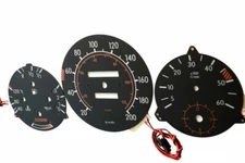 Mercedes W123 design 1 PLASMA TACHO GLOW GAUGES TACHOSCHEIBEN DIALS glow gauges 