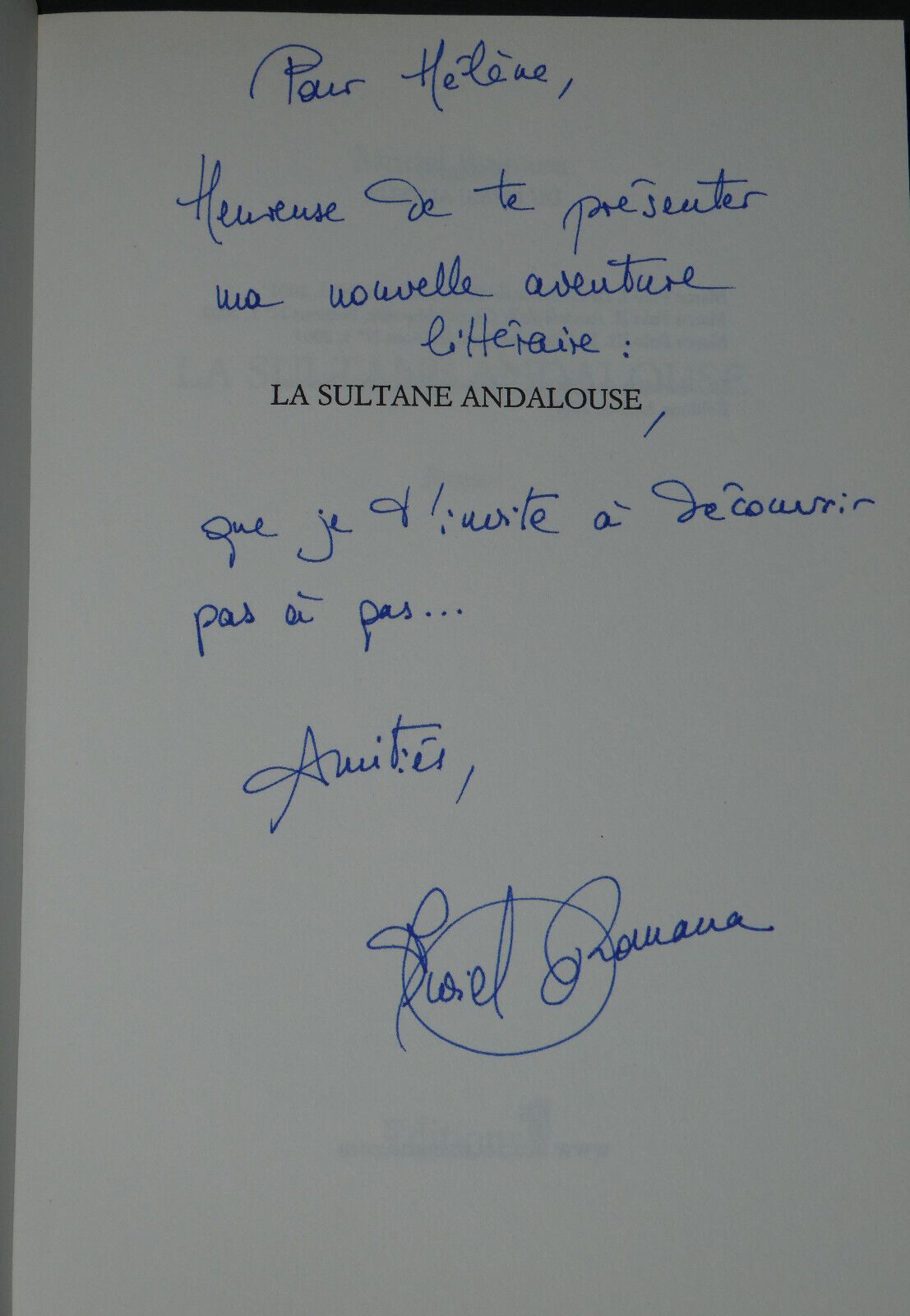 Muriel ROMANA - Signed Autograph Book with Dedication