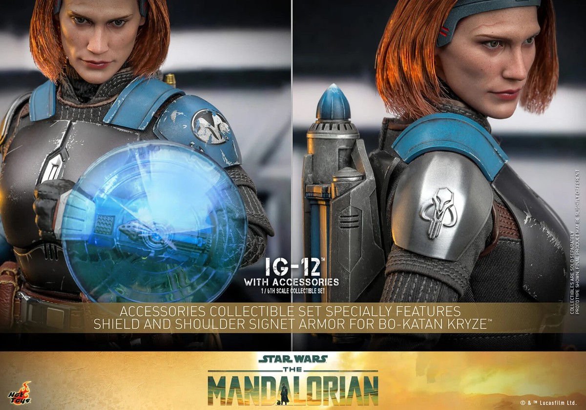 1/6 Star Wars The Mandalorian IG-12 Figure w/Accessories Hot Toys 