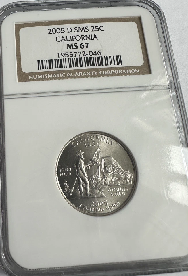 2005-P California State 25c SMS ~~ NGC MS67 ~~ STUNNING Coin ~~ #46 - Image 2 of 4