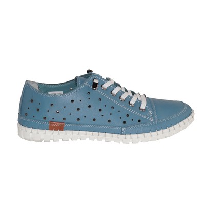 Gemini,Damenlederhalbschuh,jeans,herausnehmbare Sohle Gr. 37 - 42