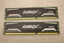2 X CRUCIAL BALLISTIX SPORT BL25664BA1339.8FD 1333MHz RAM MEMORY BG112HS.ZX