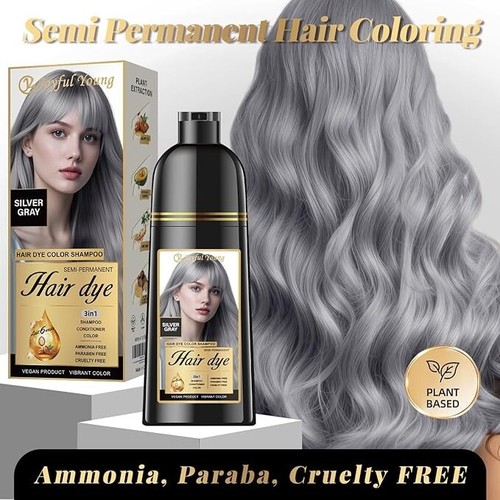 3 IN 1 All Natural Instant Hair Dye Shampoo With Argan Oil, more than 15 Colors! - Picture 6 of 135