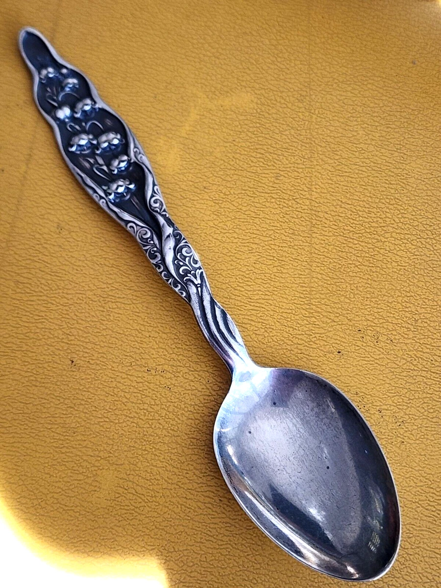 【 】純銀スプーンLily of the Valley デンマーク Georg Jensen ”Lily of the Valley” 純銀製ティースプーン