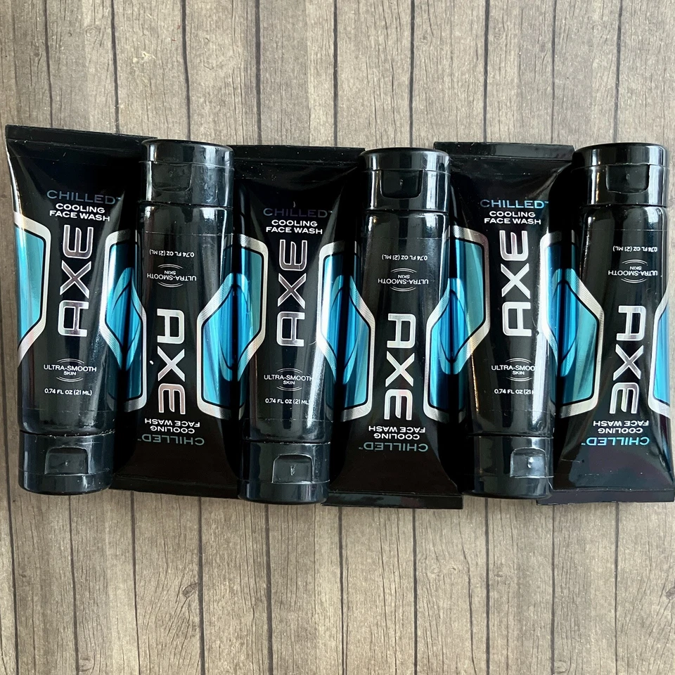 6x Hacha fría TAMAÑO VIAJE lavado facial refrescante piel ultra suave 0,74 oz cada uno Foto 2 de 4