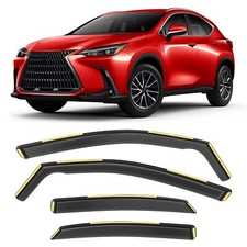 Shatterproof in-Channel Window Rain Guards for 2015-2021 Lexus NX200T NX300 N...