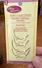 Prym Quilting Quilter's Curved Needles - 2 each of 2" and 2.5" Now Older stock