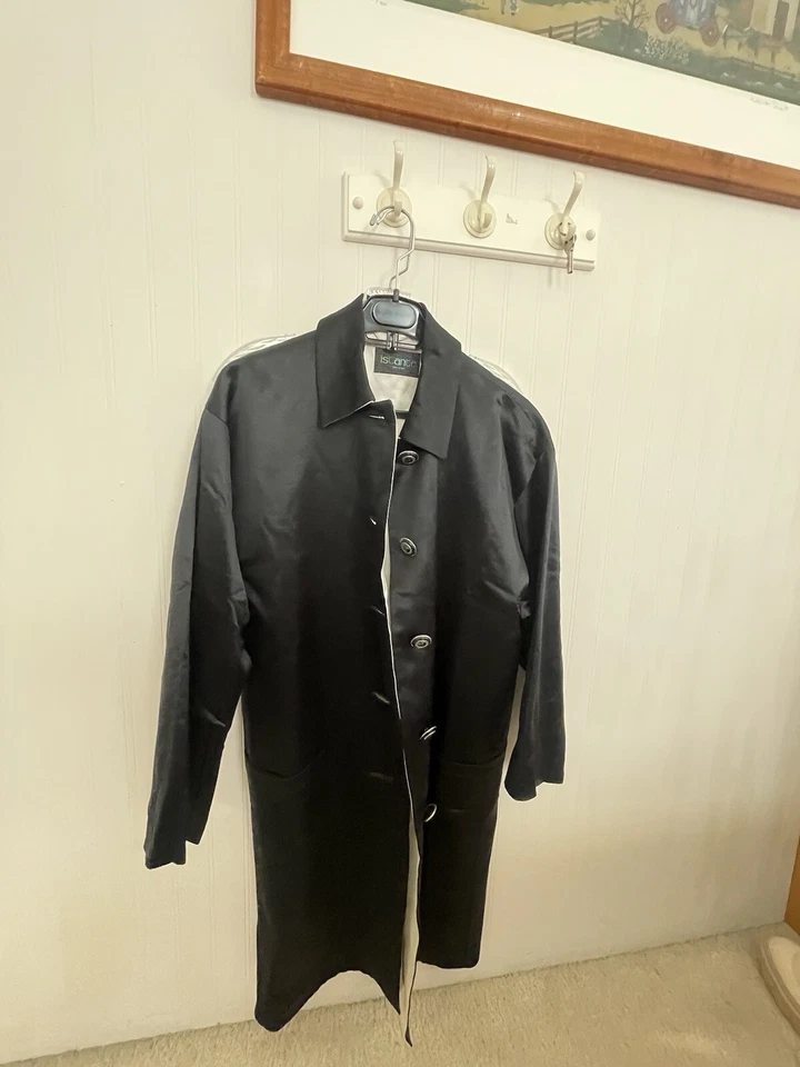 Винтажный 1990 шелк Istancee Gianni Versace пальто куртка женщин размер 38 сделано в Италии - Изображение 3 из 4