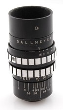 Dallmeyer 1.5inch F/1.9 Cine camera lens - D mount - Great condition - UK seller