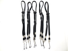Lot of 5 Double Ended Lanyard 2 Strap Loop Connectors Adjustable for Event Badge