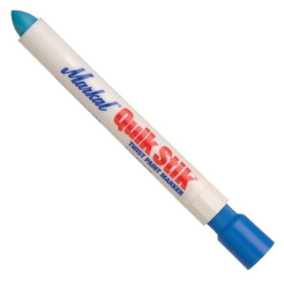 Markal 61070 BLUE  Quik Stik  Marker - Fast Drying, PAINT MARKER  (12PK)