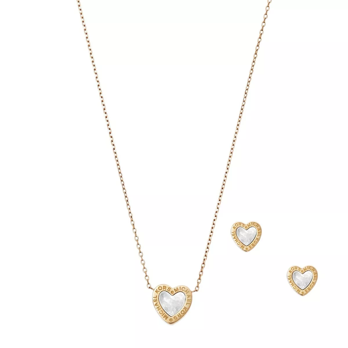 MICHAEL KORS Michael Kors 14K Rose Gold-Plated Sterling Silver Laboratory  Grown Diamond Heart Pendant Necklace MKC1570AN791 2024 | Buy MICHAEL KORS  Online | ZALORA Hong Kong