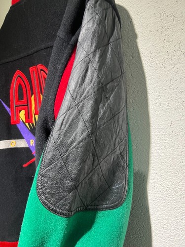 Rare!!! Nike 90s Air Jordan varsity jacket true vintage find!! Made in Korea - Picture 3 of 9