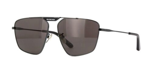 Balenciaga BB0246SA Black/Grey (001) Sunglasses - Afbeelding 1 van 4