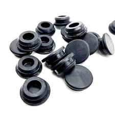 9/16" Rubber Panel Plug Grommets 1/8" Wall 3/4" OD Top Knockout Hole Cover Cap