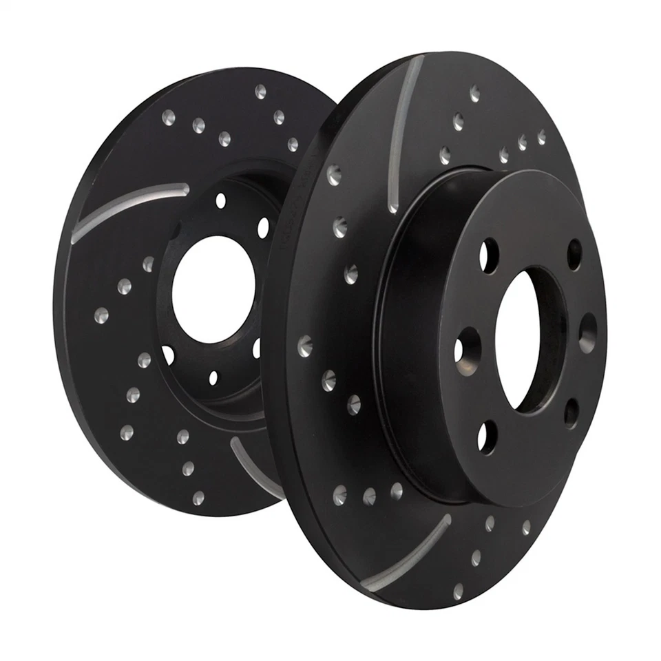 Juego de discos de freno traseros GD1284 EBC de 2 ruedas para VW Volkswagen Jetta Golf Audi A3 Foto 2 de 2