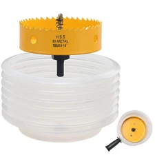 4-1/4 Inch Hole Saw for Recessed Lights, 4-1/4 Hole Saw with Dust Bowl for Re...