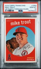 2019 Topps Transcendent Mike Trout VIP Party Through the Years /83 PSA 10 #1959