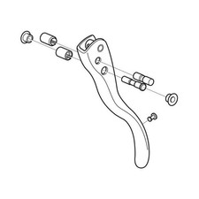 leva destra veloce silver 10v CP348 CAMPAGNOLO bici CAMPAGNOLO