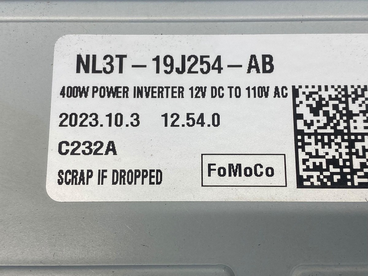2023-2024 FORD F250 OEM POWER INVERTER CONVERTER MODULE UNIT NL3T