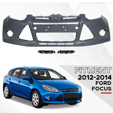 For Ford Focus 20122013 2014 Front Bumper Cover Assembly Kit W Bracket Primed