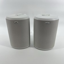 Polk Audio Atrium45 Indoor Outdoor Speaker Pair w/ Mounting Brackets TESTED Read