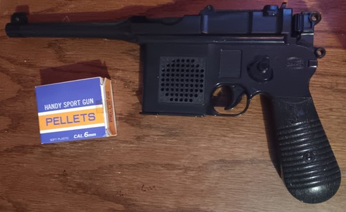 Used Vintage 1980s Plastic Mauser + Original Plastic Pellets