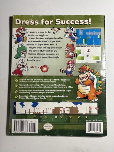 Super Mario Advance 4 Super Mario Bros 3 Official Nintendo Power Strategy Guide - Picture 2 of 4
