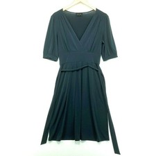 Max And Cleo Belted Faux Wrap Fit and Flare Midi Dress Size Small