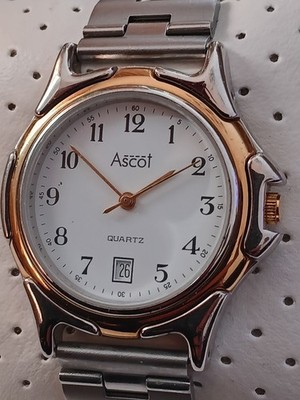 Ascot Swiss Parts Thailand Movement Herren Armbanduhr Quarzwerk