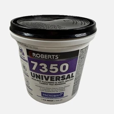 NEW ROBERTS Universal Flooring Adhesive 1 Qt. Vinyl Laminate Self-adhesive Tiles