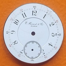 E. Howard  Co Boston enamel pocket watch dial N ,18 size 45.2mm