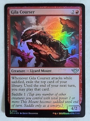 Gila Courser Foil 0124/0271 Uncommon Outlaws of Thunder Junction Magic TCG