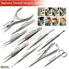Podiatry Partial Ingrown Toenail Surgery Kit Nail Splitter Removal Suture