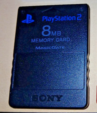 PlayStation 2 OEM Memory Cards 8MB PS2- BLACK - Lot of 5