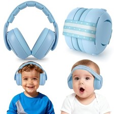  2-in-1 Baby Ear Muffs Noise Protection - Two Modes Baby Headphones for Blue