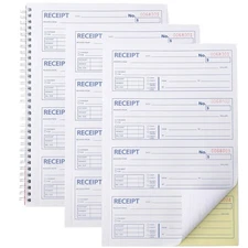 Spiral Bound Carbonless Money & Rent Receipt Book - 400 Transactions Made Easy