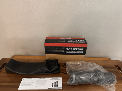 Commander Optics 420-800mm f/8.3-16 MF Telephoto Lens New | eBay