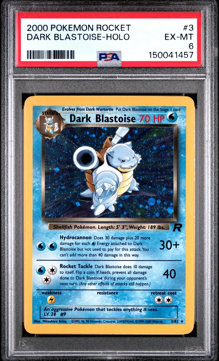 Darkness Blastoise Pokémon TCG Professional Sports Authenticator