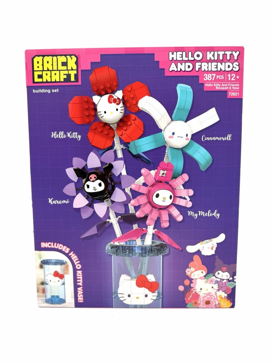 Brickcraft Hello Kitty Friends Bouquet Vase 387pc Set 72621 | eBay