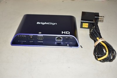 Brightsign HD3 HD223 1080p Digital Signage Media Player HDMI VGA W/PS 16GB